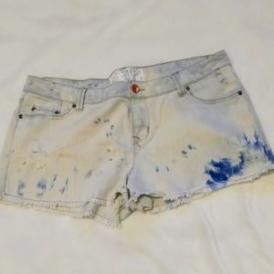 Vintage Hip Hugger Tie Dye Cut off Short short's